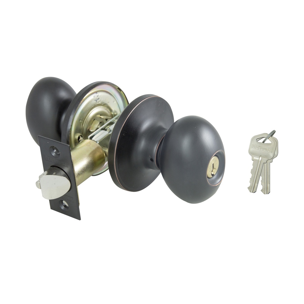 Door Knob Entry Aged Bronze