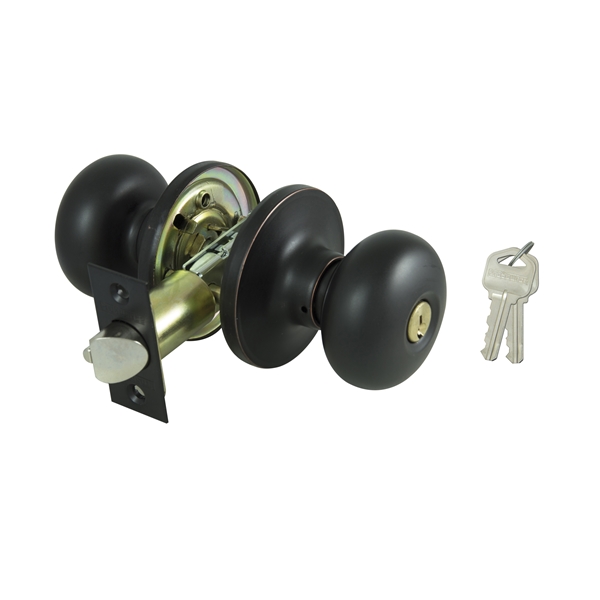 Door Knob Entry Aged Bronze