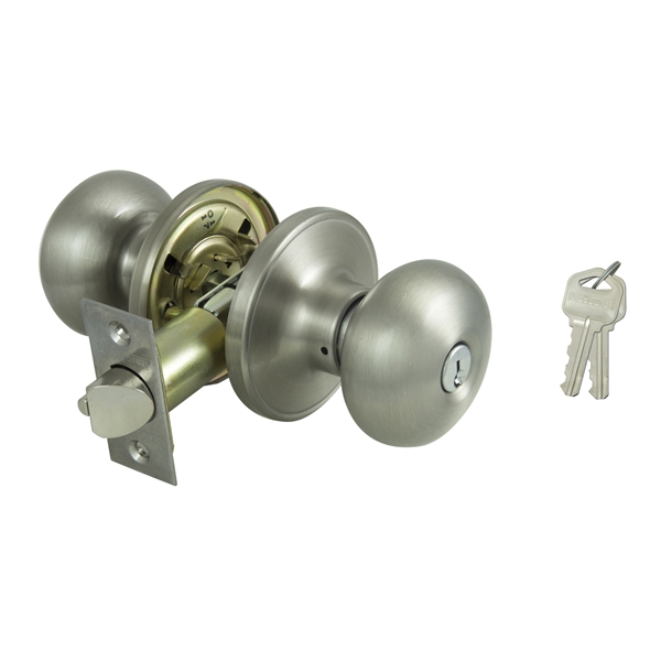 Door Knob Entry Satin Nickel