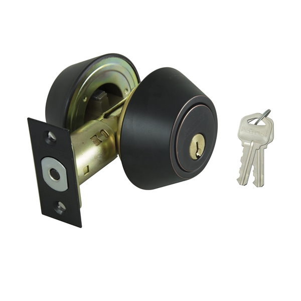 Deadbolt Double Cylinder Aged Bronze