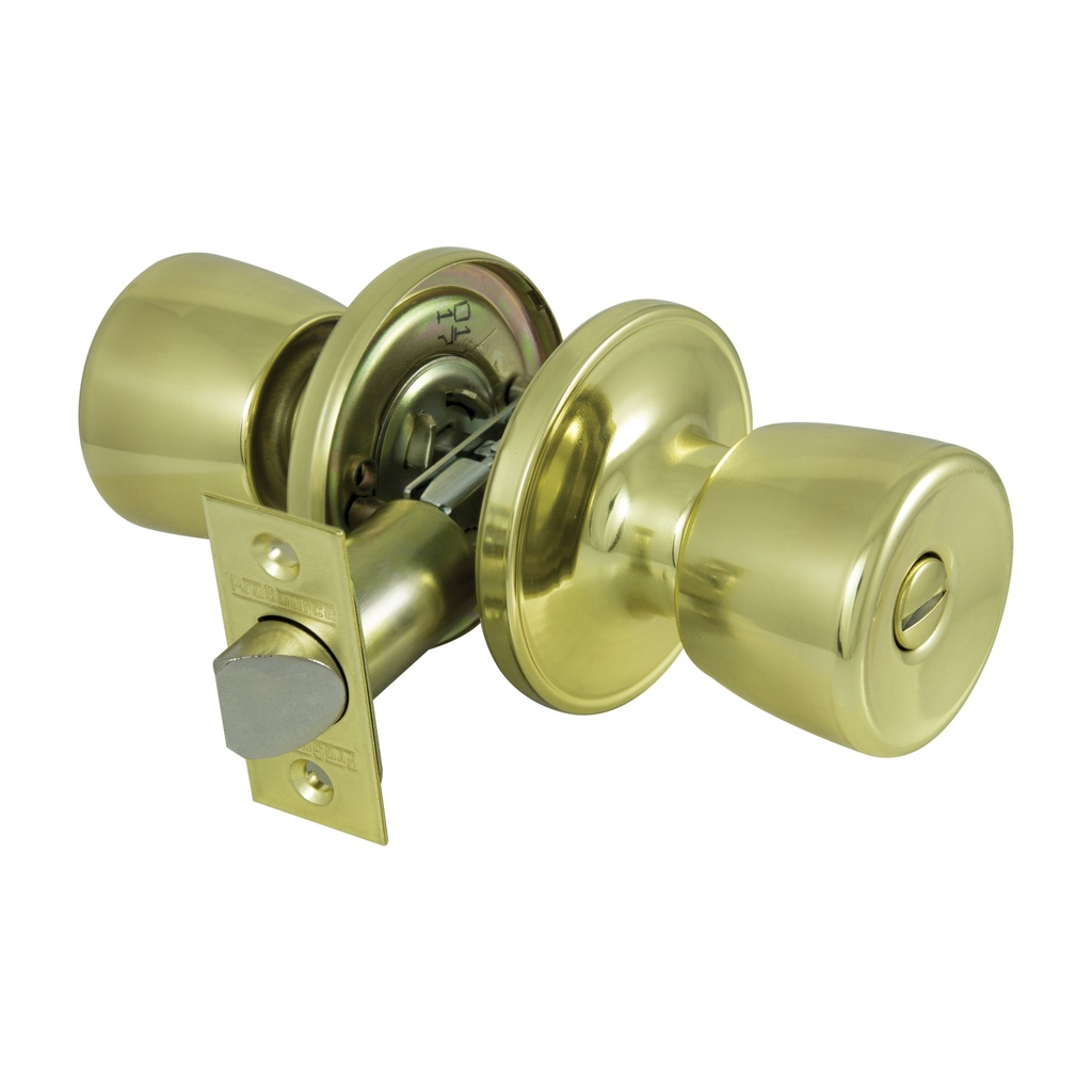 Door Knob Bed & Bath Polished Brass Tulip