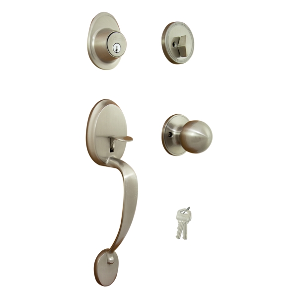 Handleset Entrance Satin Nickel