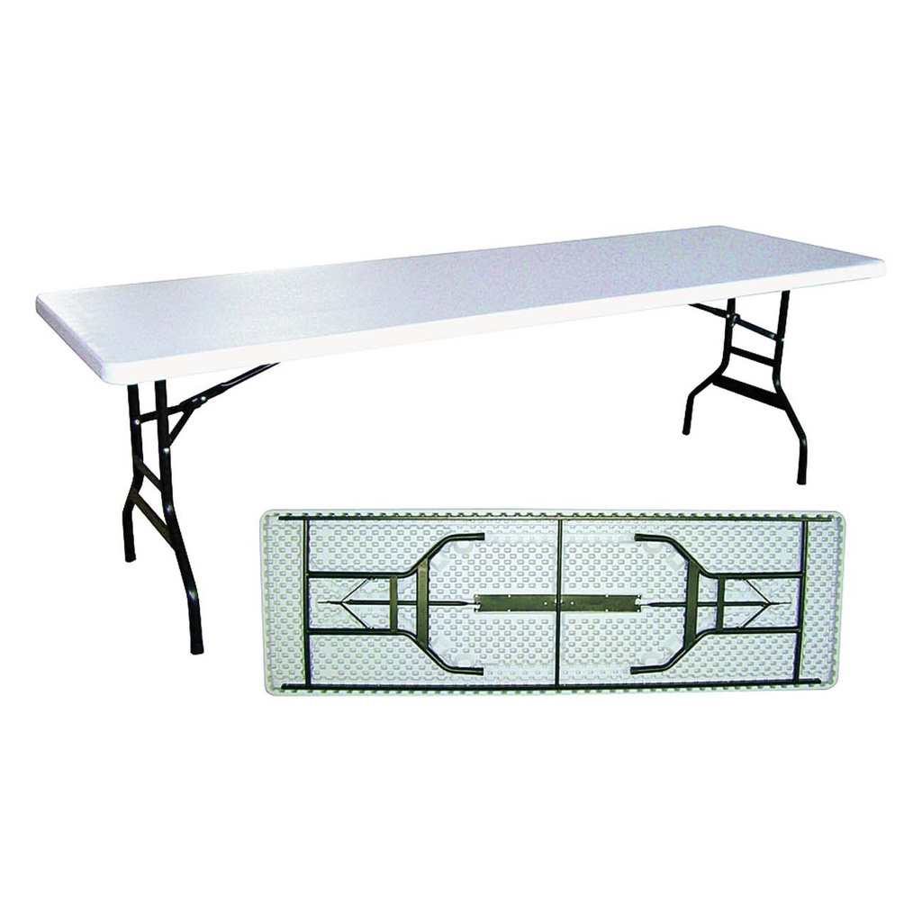 Table Folding 8' White 400lb 