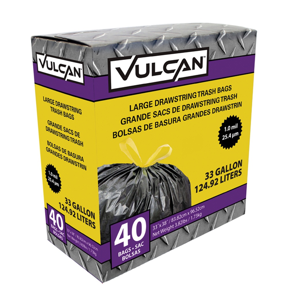 LARGE DRAWSTRING TRASH BAG 33G