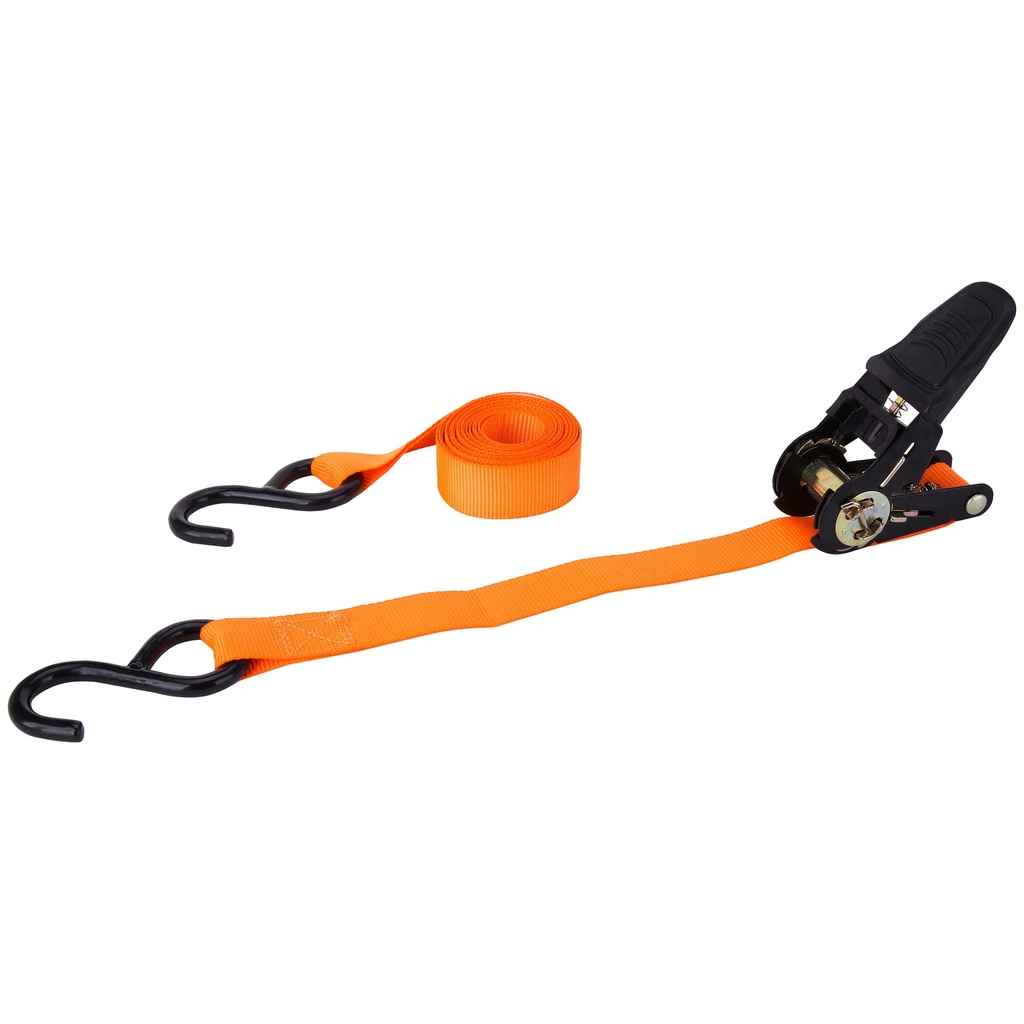 Tie Down Ratchet 1"x10FT Orange 400LB 4PK