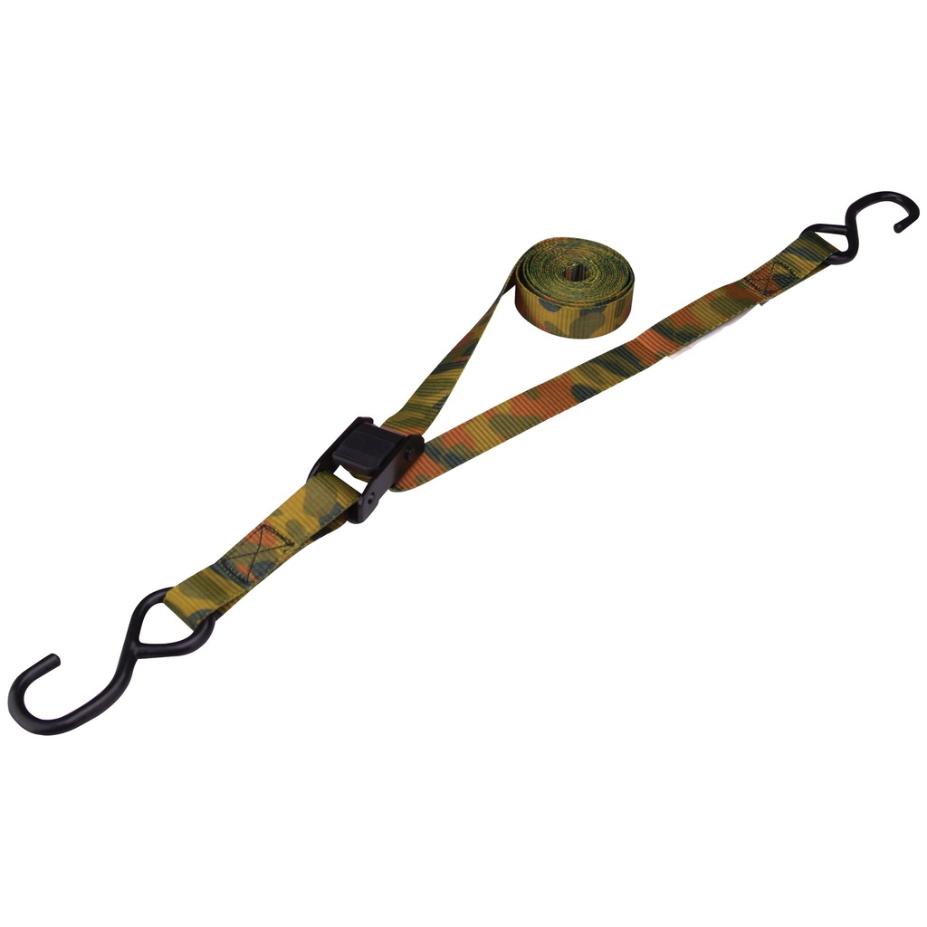 Tie Down Cambuckle 1"x10FT Camo 400LB 4PK