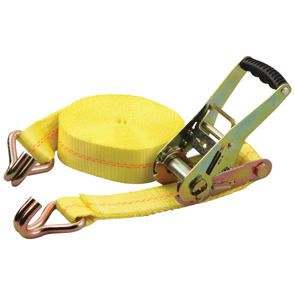 Tie Down Ratchet 2"x27FT Yellow 3333LB Heavy Duty