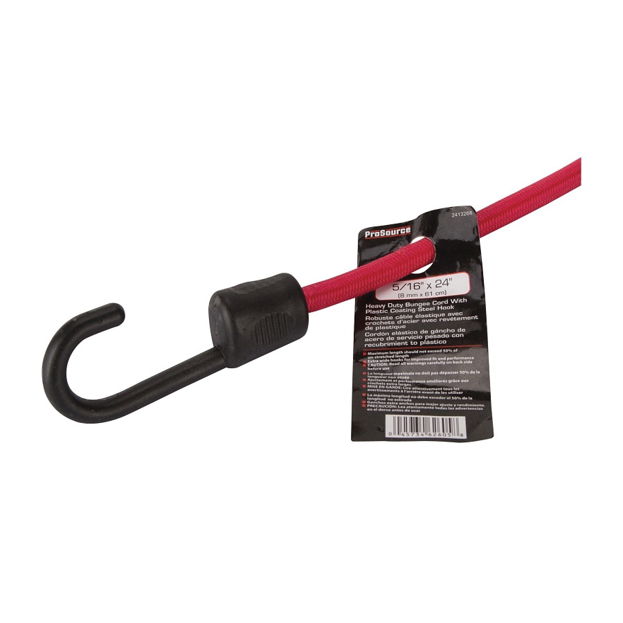 Bungee Cord 24"x5/16" Red