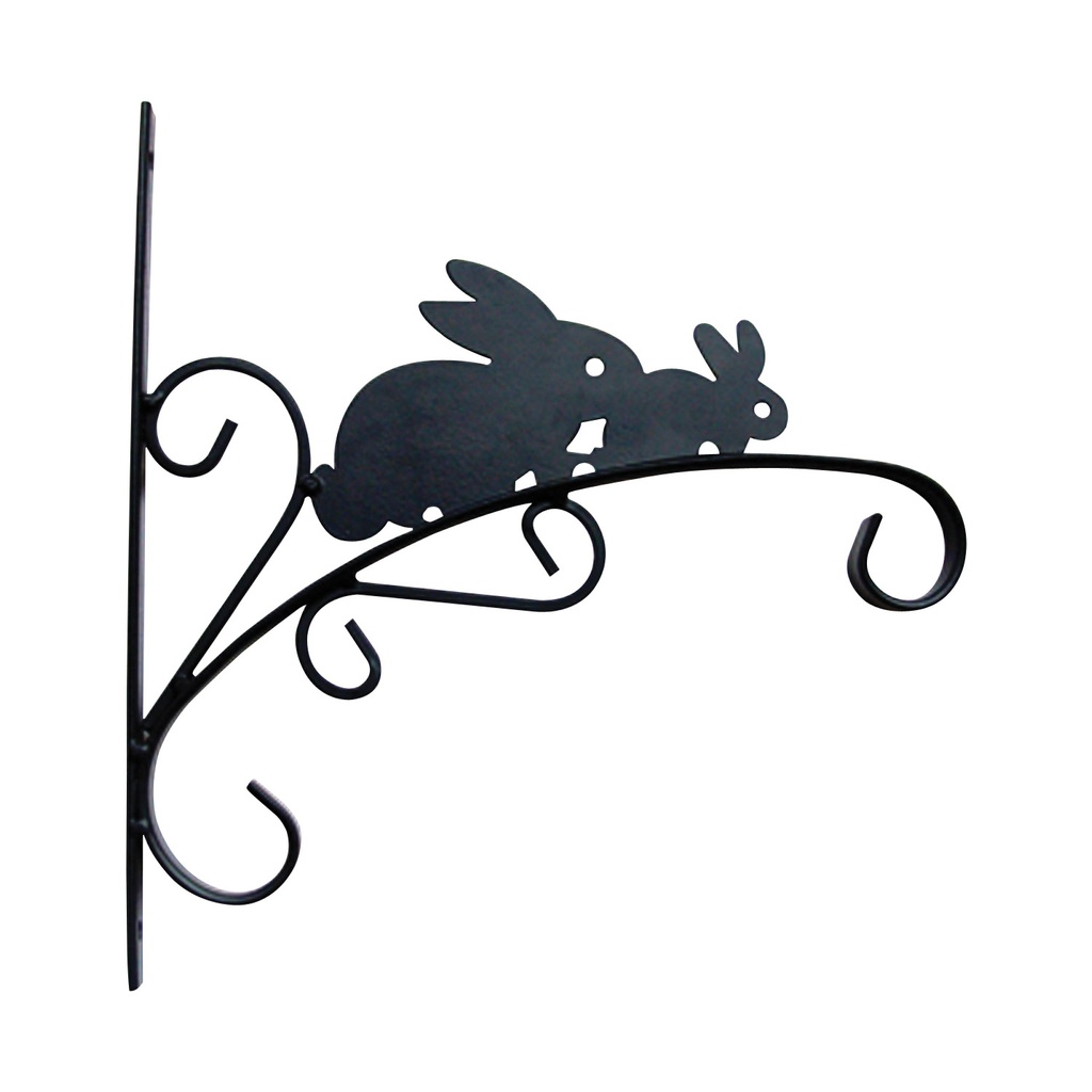 Planter Bracket 11" Rabbit Black