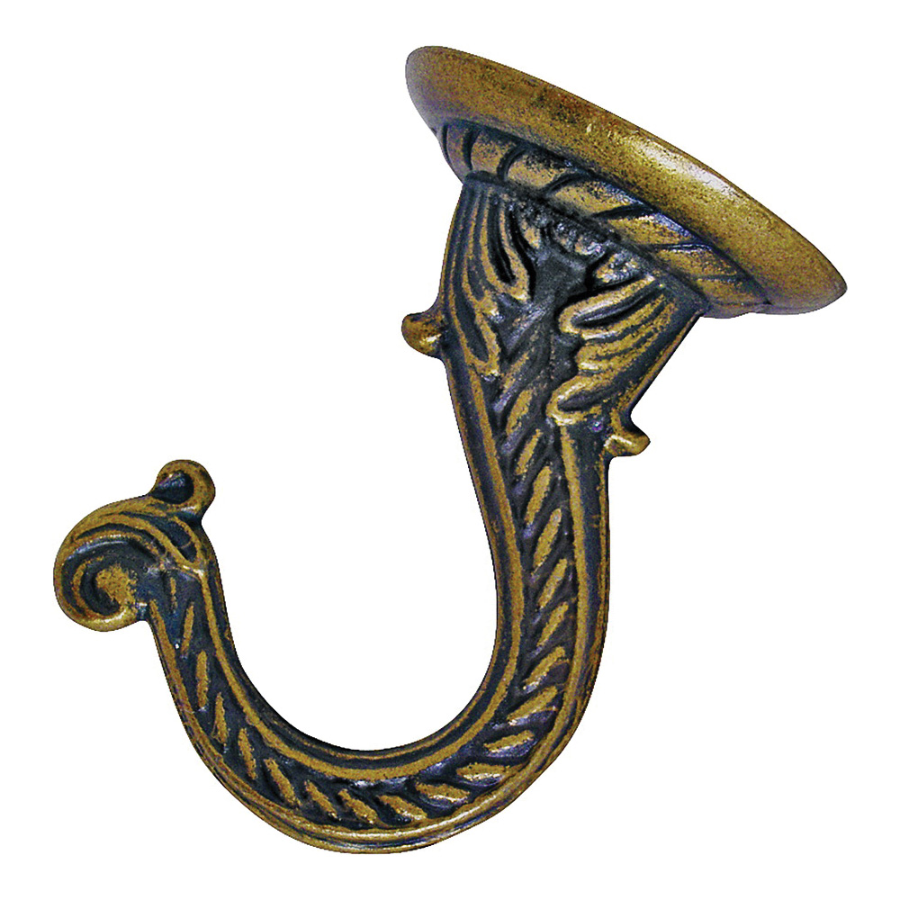 Ceiling Swag Hook Antique Brass