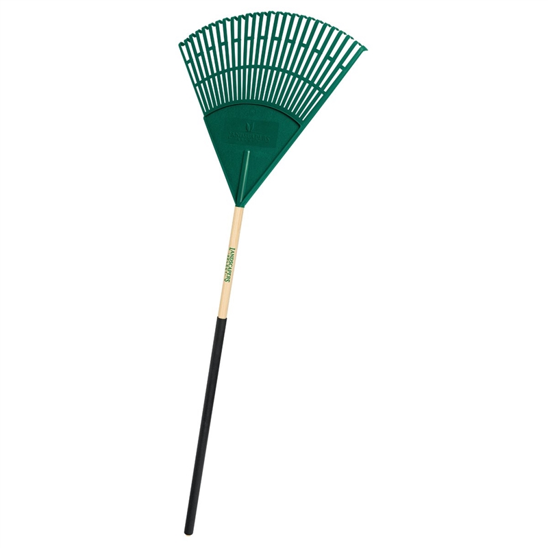 Lawn/Leaf Rake Poly 26-Tine 48" Wood Handle 