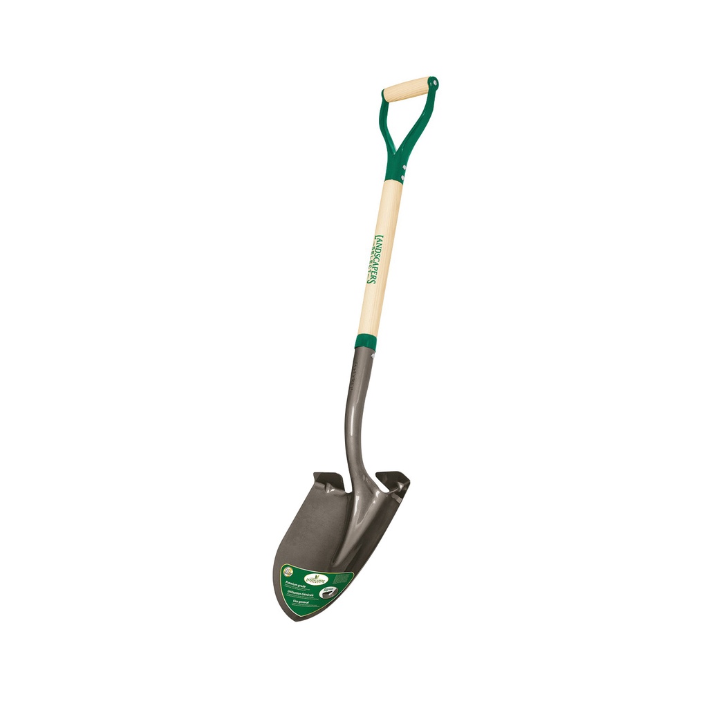 Round Point Shovel 30" Wood D-Handle