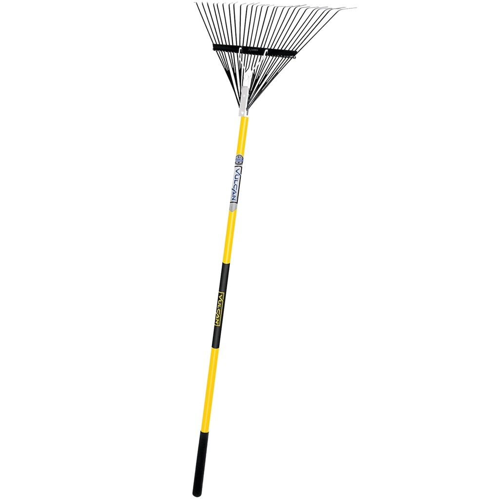 STEEL LEAF RAKE 26 W/FBG HDL