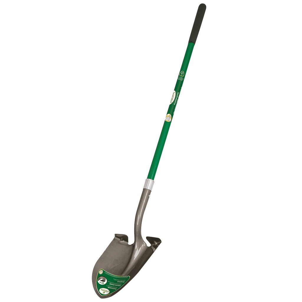 Round Point Shovel 47" Fiberglass Handle w/Grip