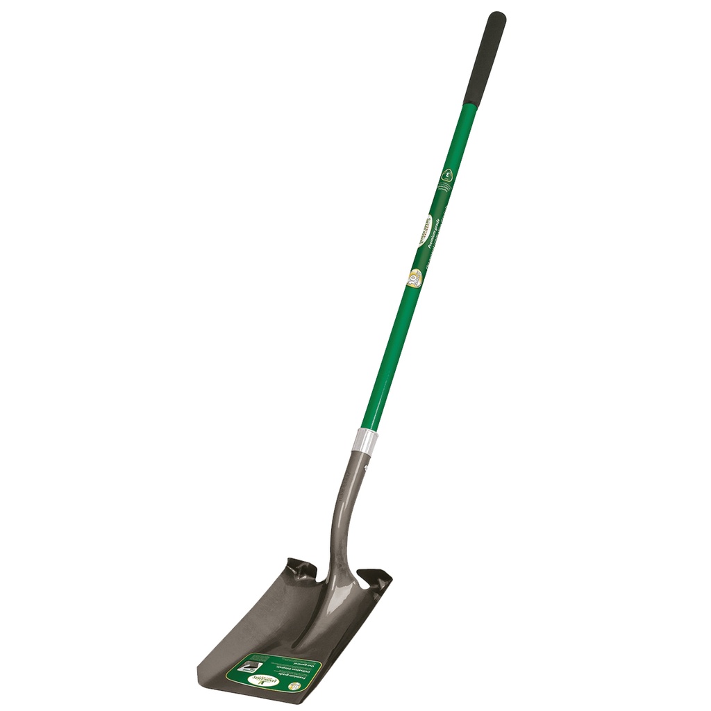 Square Point Shovel 47" Fiberglass Handle w/Grip