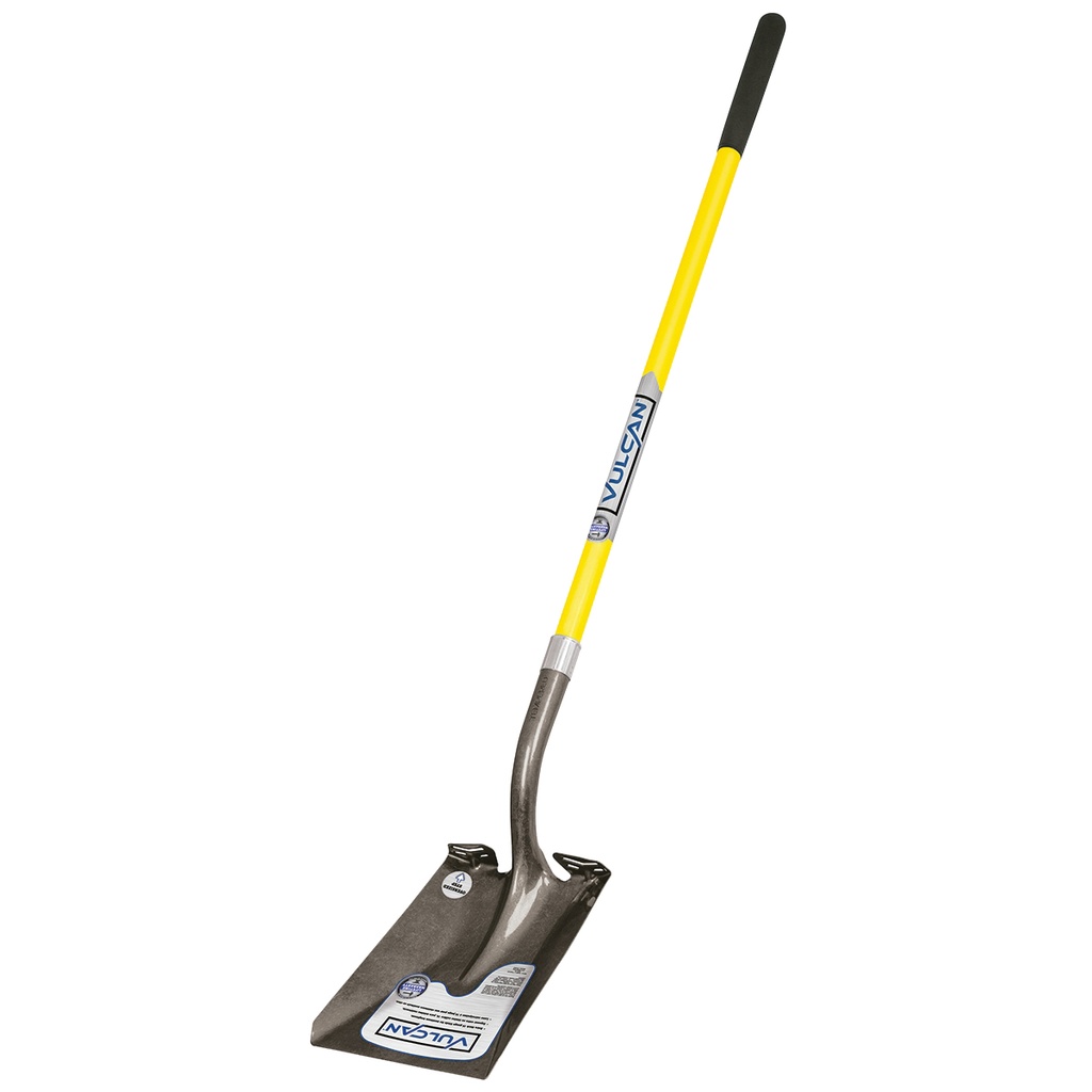 Square Point Shovel 48" Fiberglass Handle w/Grip
