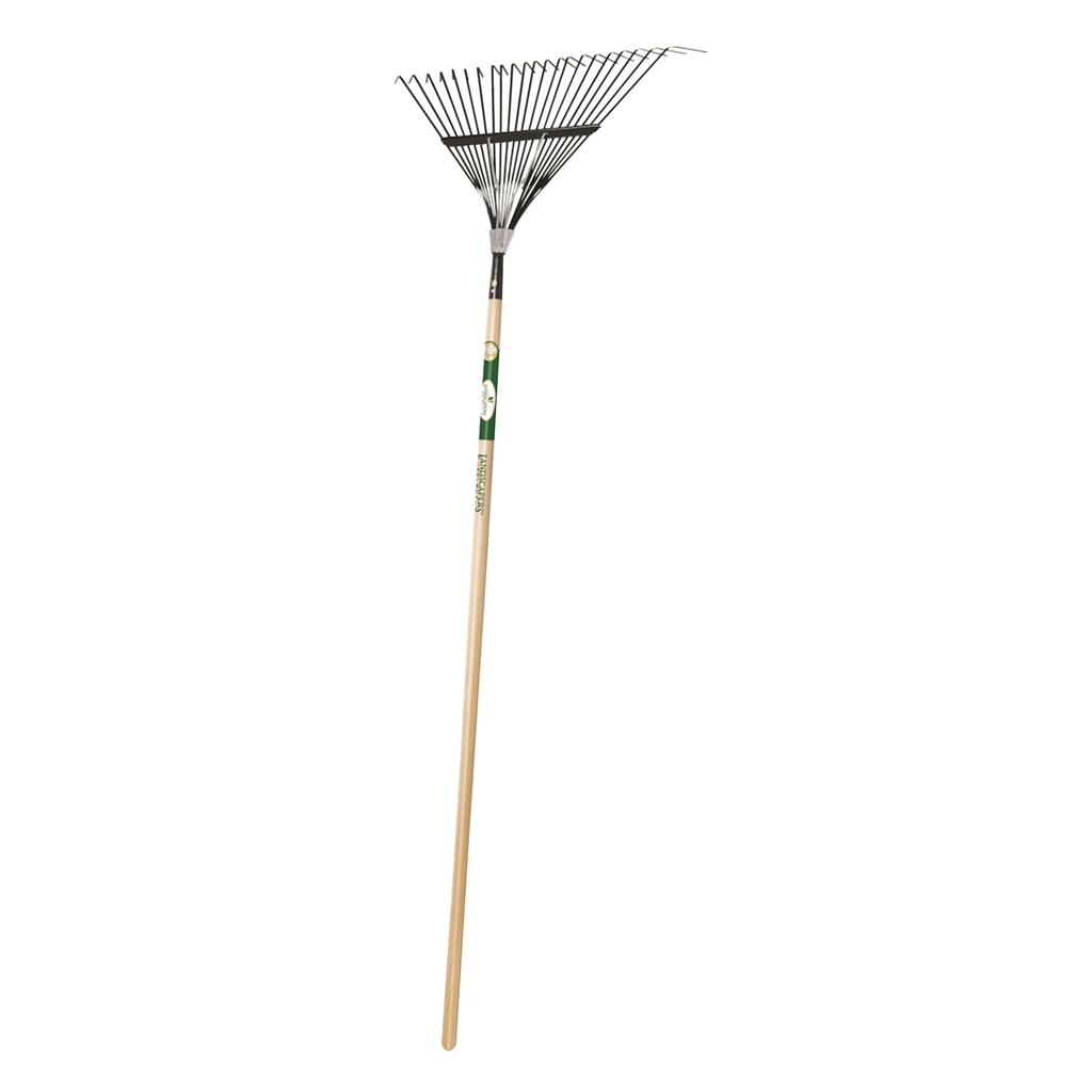 Lawn/Leaf Rake Steel 22-Tine 48" Wood Handle 