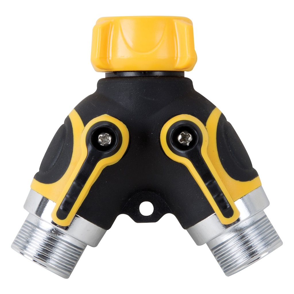 Hose Connector Two-Way w/Swivel Coupling Nut