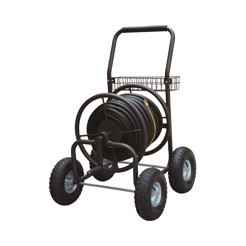 Garden Hose Reel Cart 250ft Capacity 4-Wheel