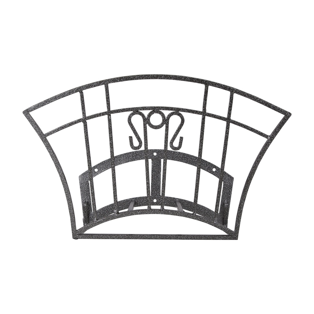 Hose Hanger Wall Mount Decorative Hammertone Black