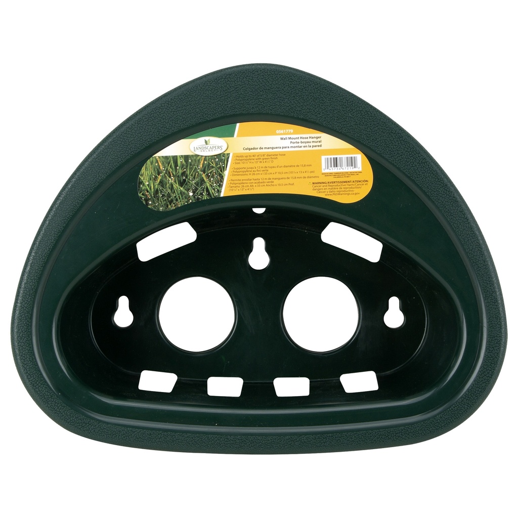 Hose Hanger Wall Mount Plastic Green