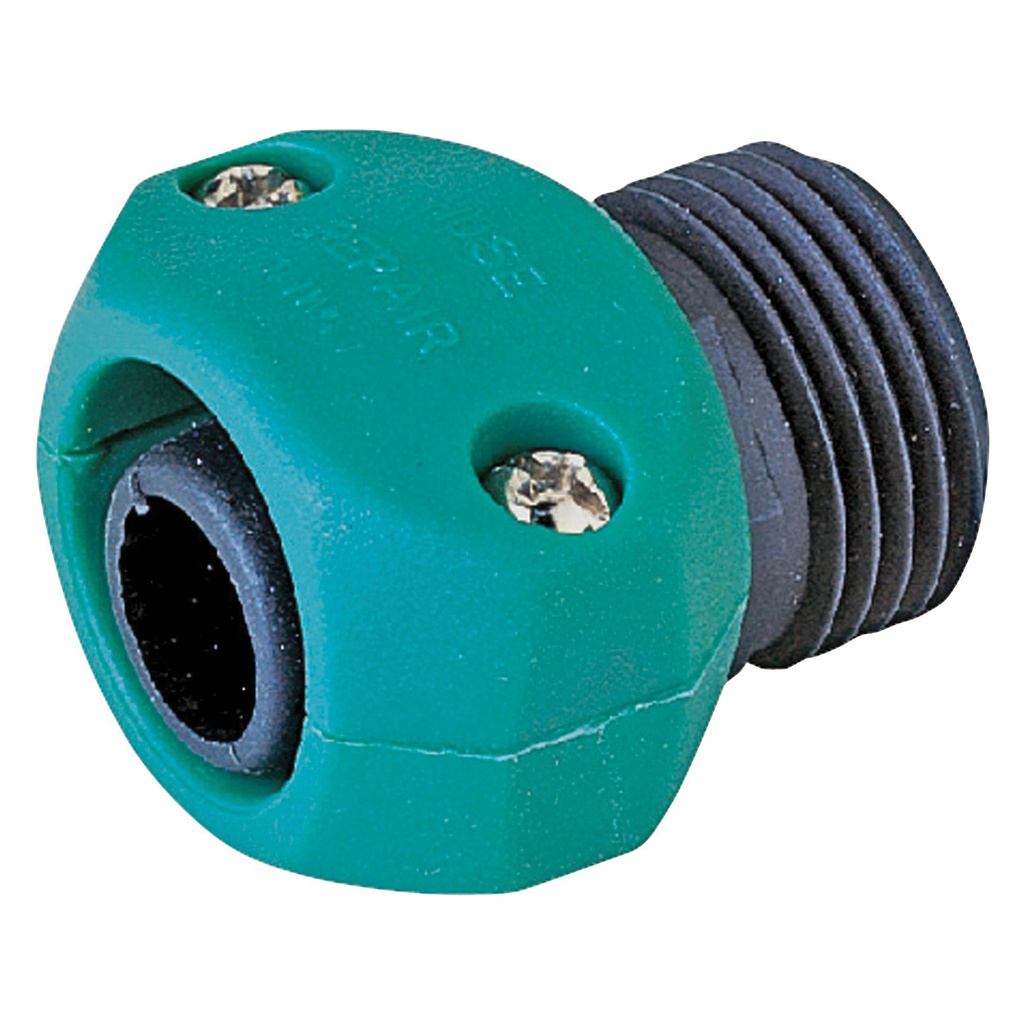 Hose Repair 5/8"-3/4" Hose x 3/4" MGH Plastic Green