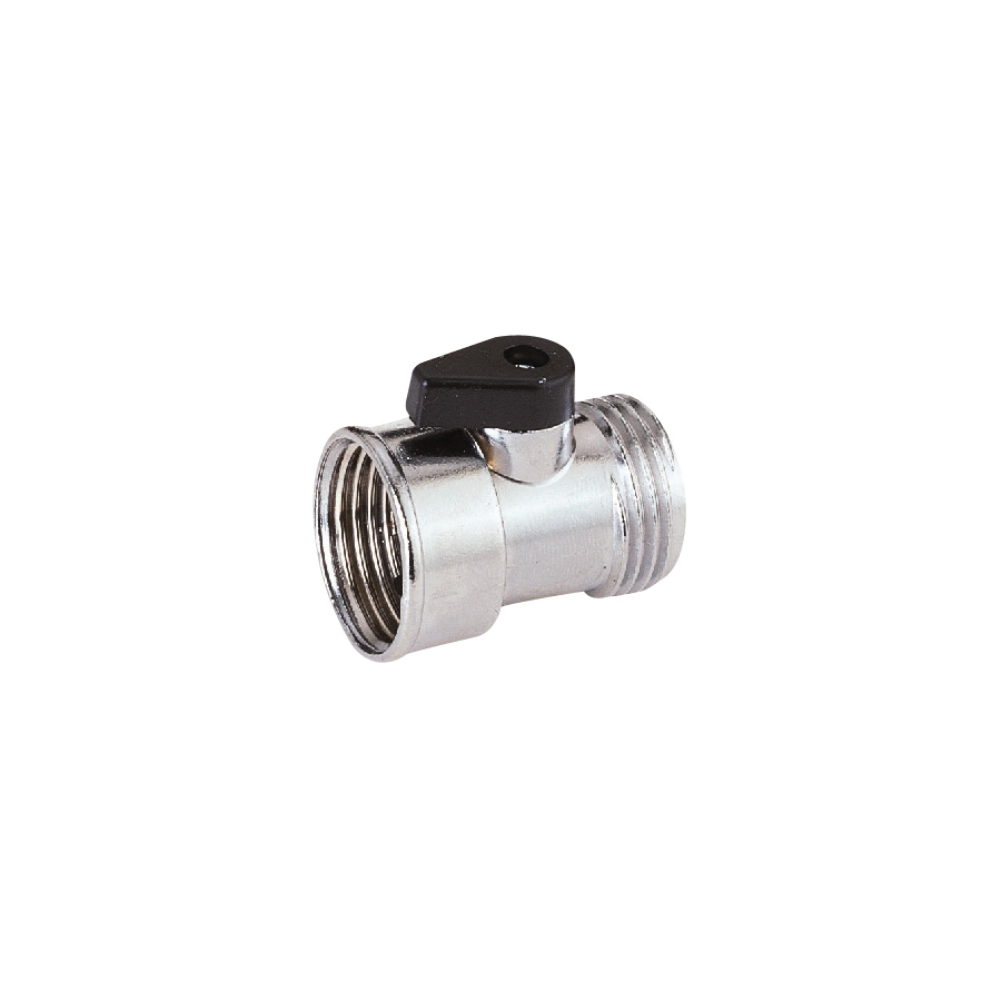 Shut-Off Valve Garden Hose 1-Port Chrome