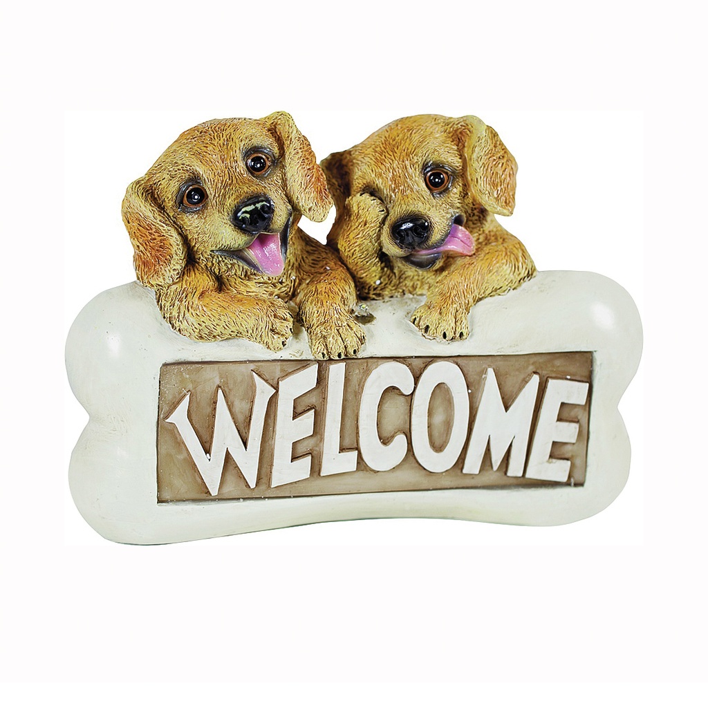 Solar Light Welcome Dogs