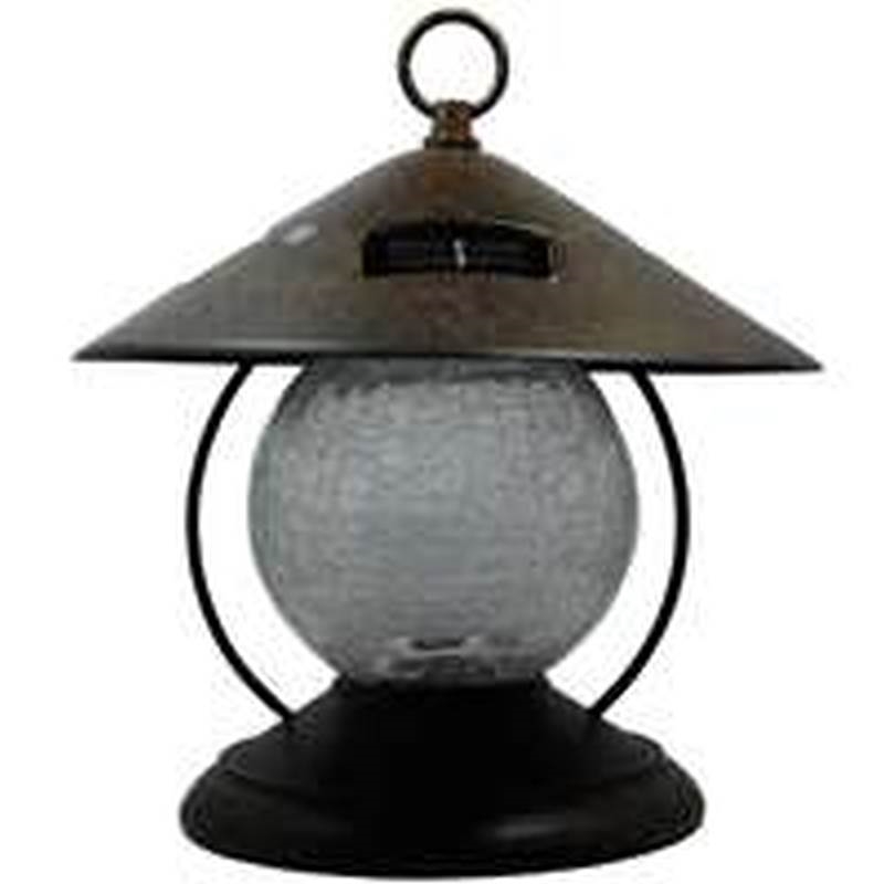 Solar Crackle Ball Table Light