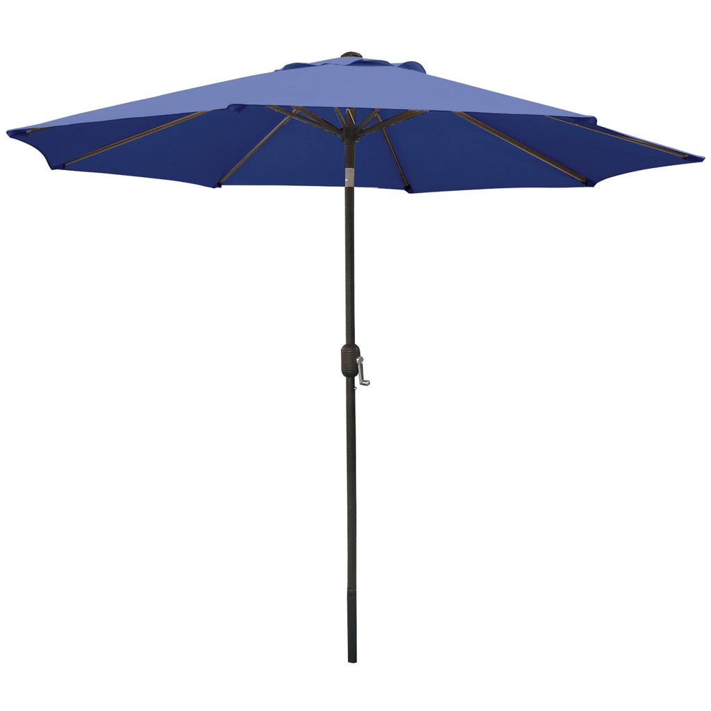 Crank Umbrella 9Ft Blue