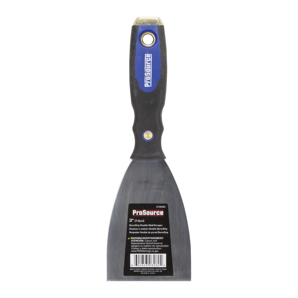 Wall Scraper 3" Duragrip Flexible Metal Blade