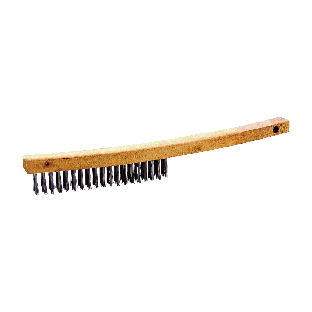 Wire Brush Steel Bristle 14-1/4"