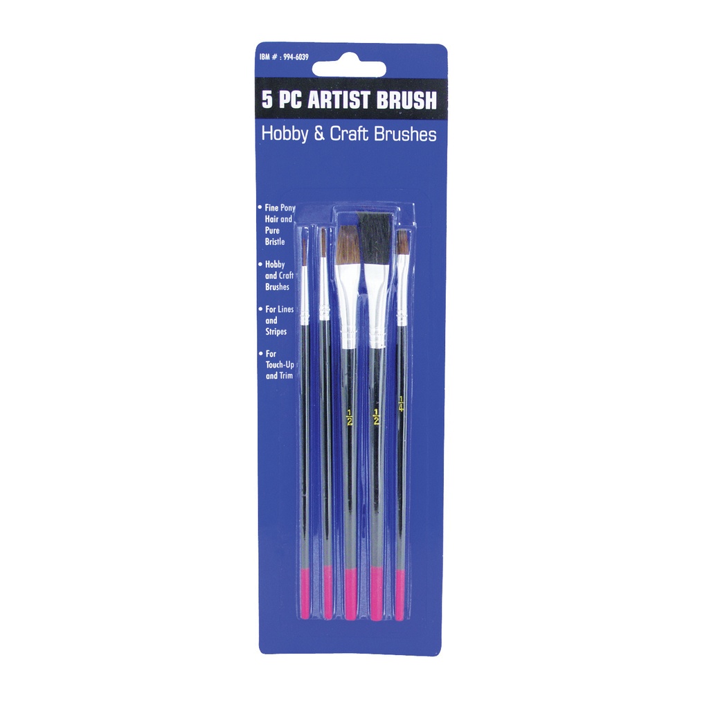 Paint Brush Set Artist 5pc