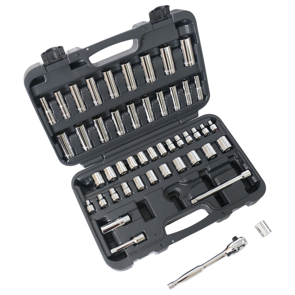 SOCKET SET SAE/MET 48PC 3/8DR
