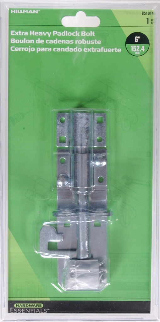 CD-XHD PADLOCK BLT 6" ZC