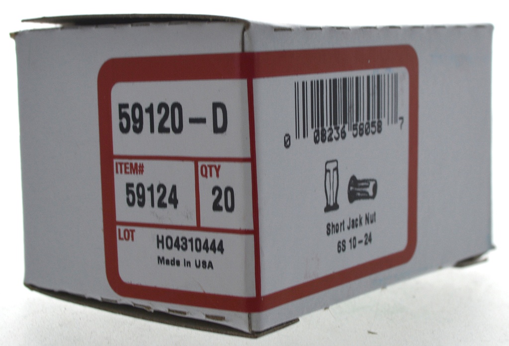 59120-C 10-24 SHORT JACK NUT