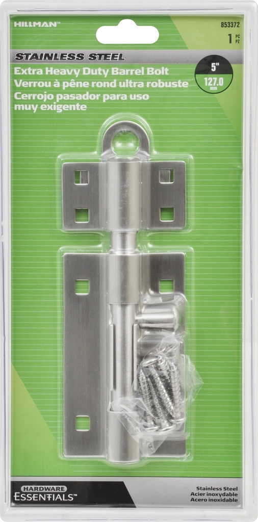 CD - XHD BARREL BOLT 5" SS PK2
