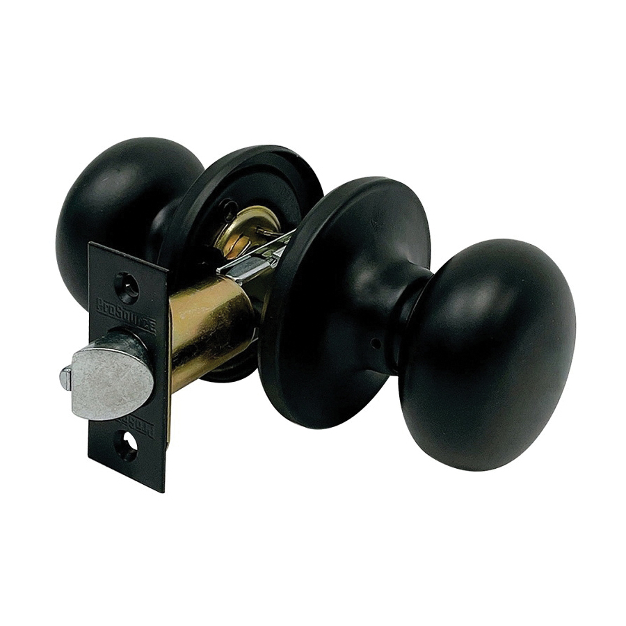 Door Knob Hall & Closet Matte Black Baron