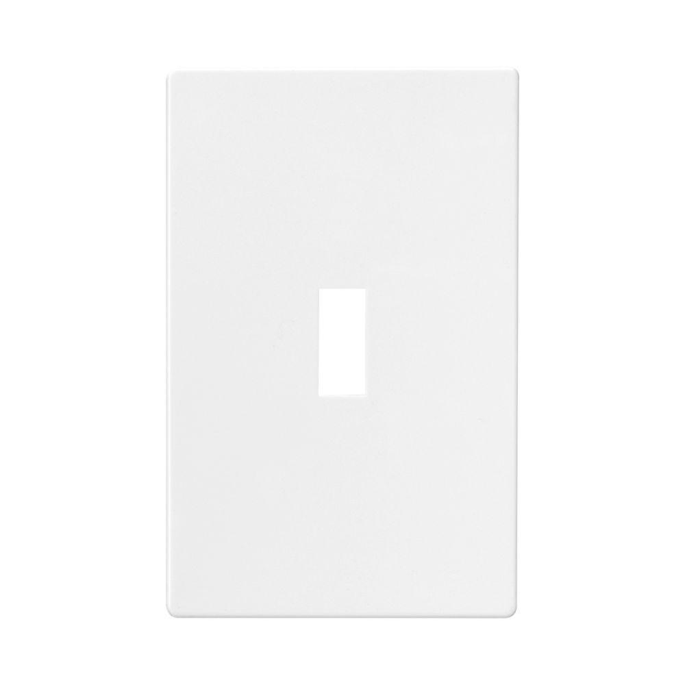 Wallplate Toggle Screwless Whi