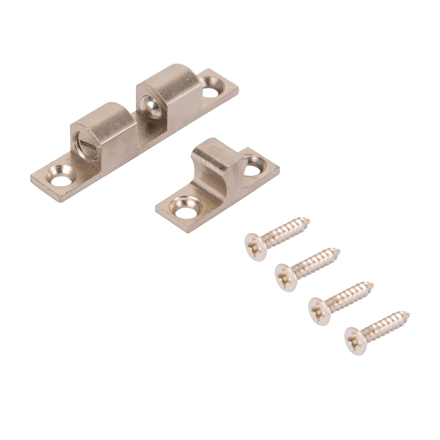 Ball Catch Double 2" Satin Nickel