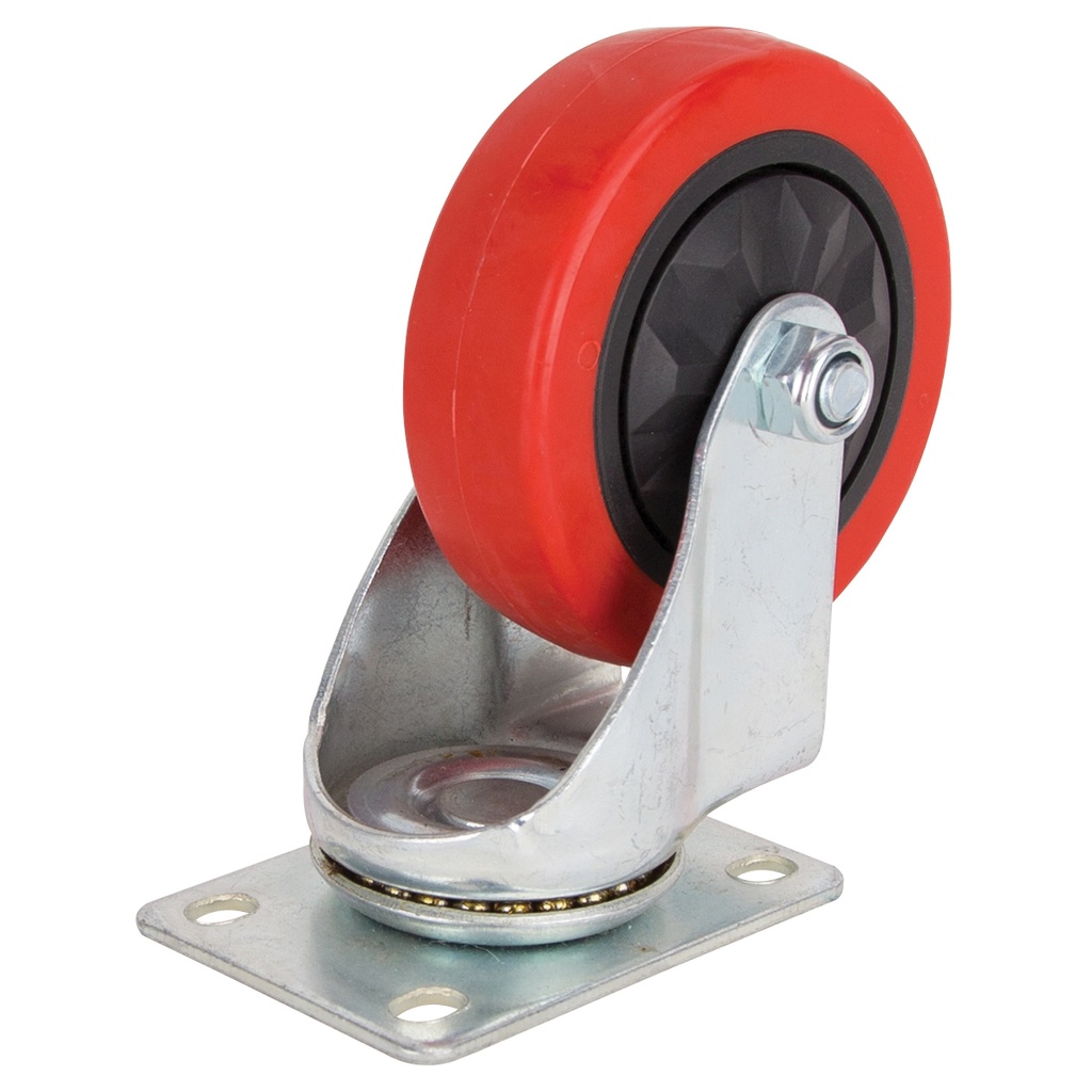 Caster Swivel Plate 4" Polyurethane Wheel 220lb