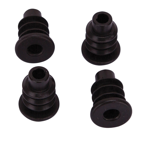 Furniture Socket 3/4" Stem Caster Black PK4