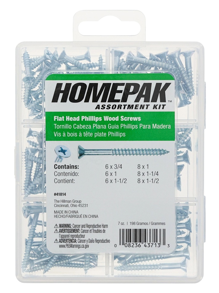 6-CAVITY WOOD SCREWS