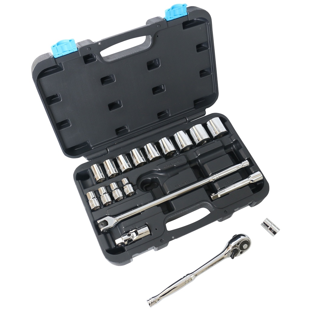 SOCKET SET 19PC 1/2DRIVE