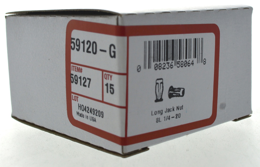 59120-E 1/4 LONG JACK NUT