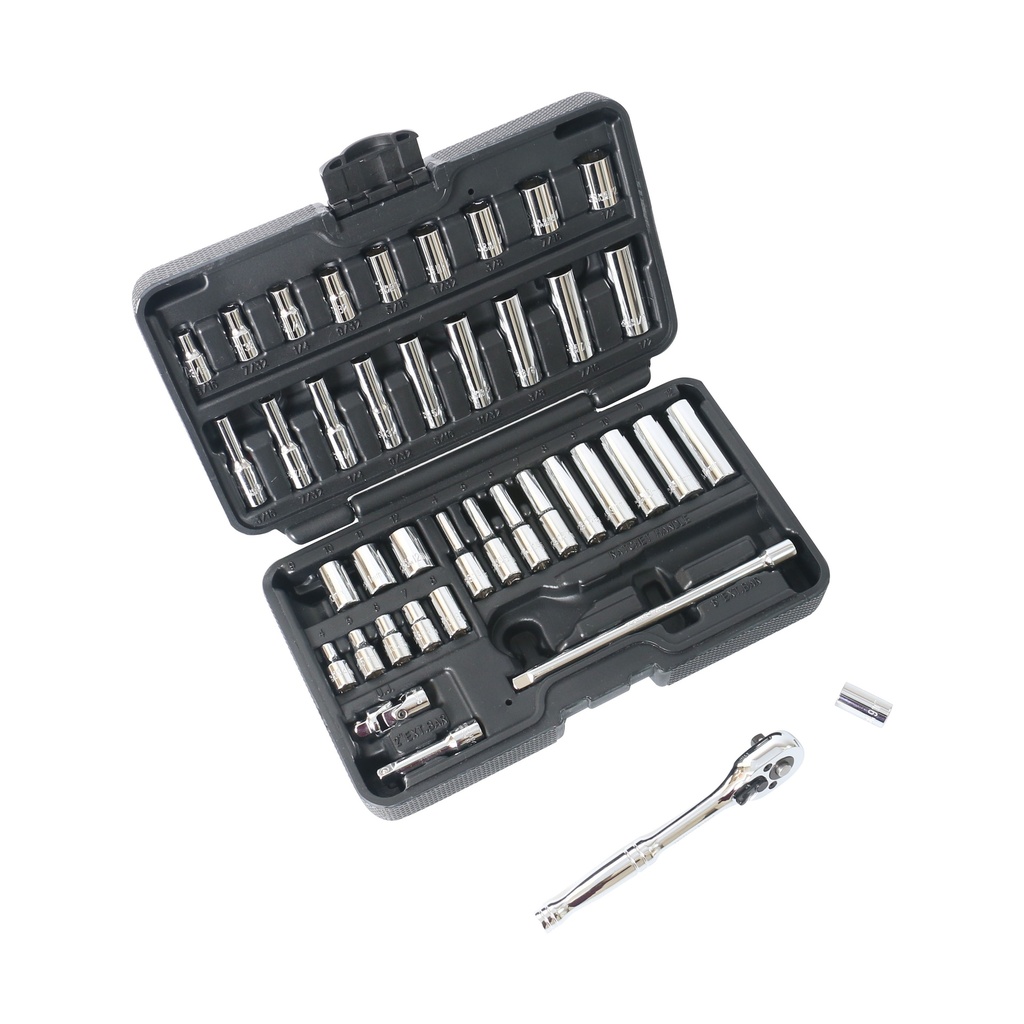 SOCKET SET SAE/MET 40PC 1/4DR