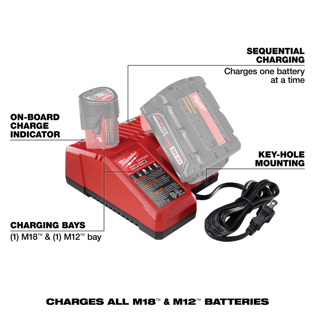 M12-M18 Multi Volt Charger 