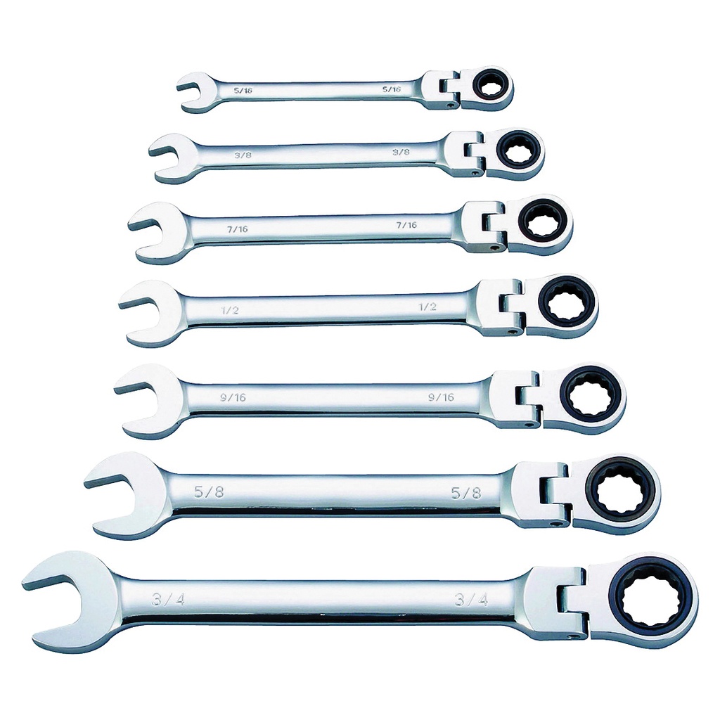 7PC FLX RTCHT WRNCH SET METRIC