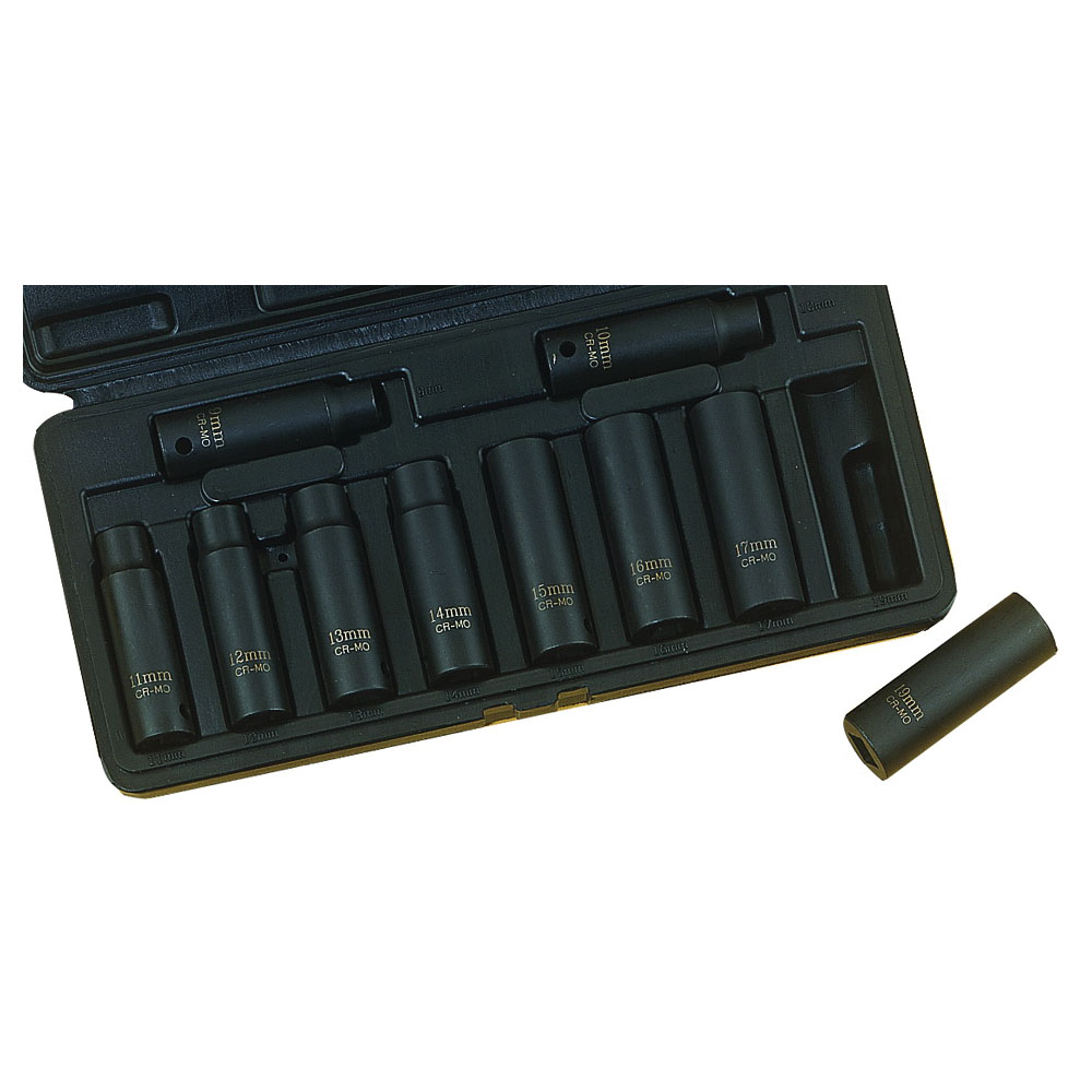 SOCKET SET DP IMPCT 1/2DR METR