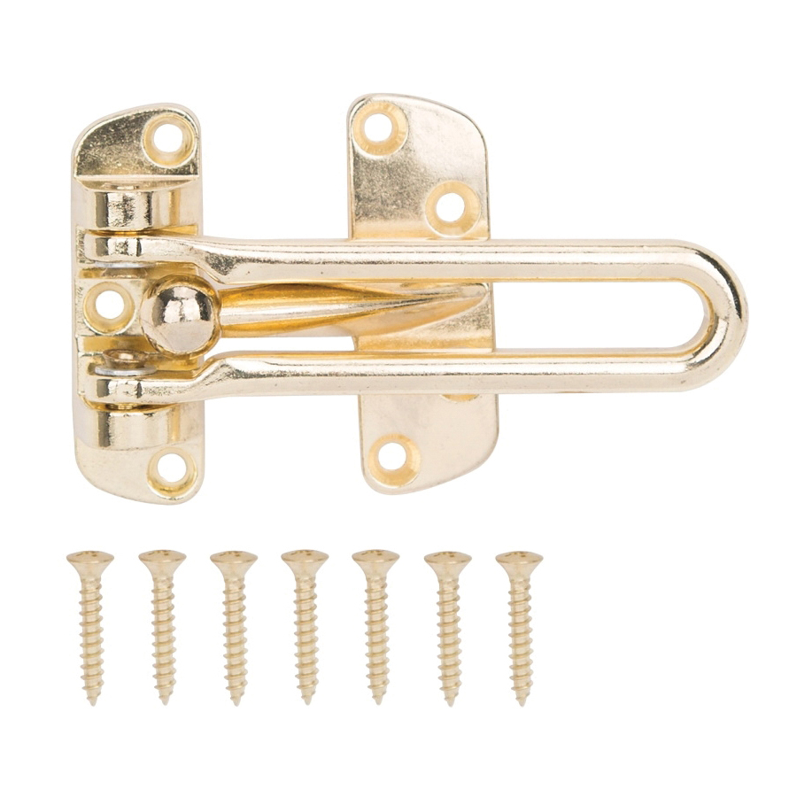 Door Guard Security Polished Brass 4-1/8"